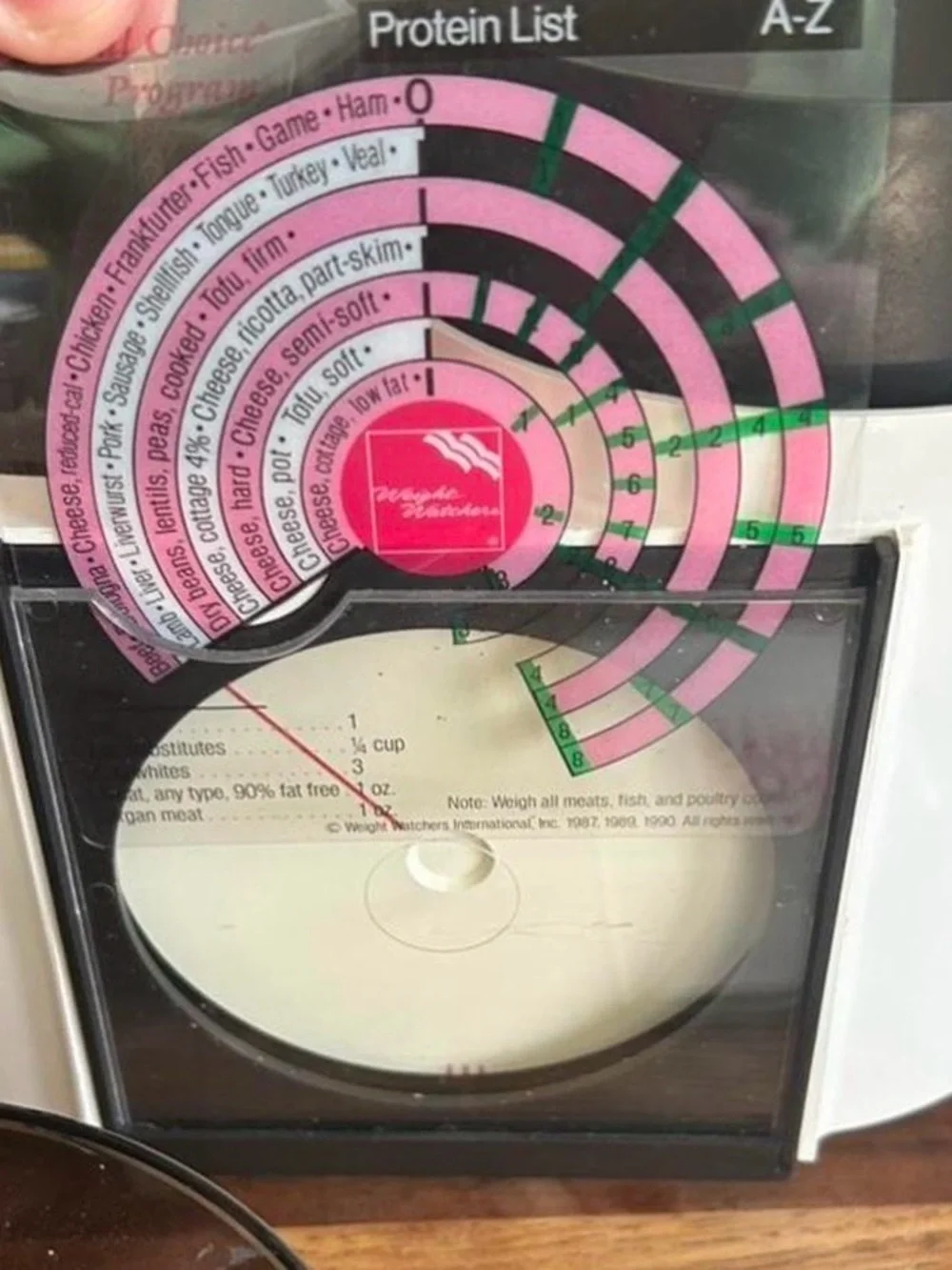 Weight Watchers Cream and Smoke Compact Kitchen Appliance with Pink Dial